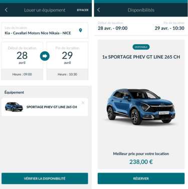 Louer une Kia en ligne